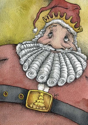 Framed Santa IV Print