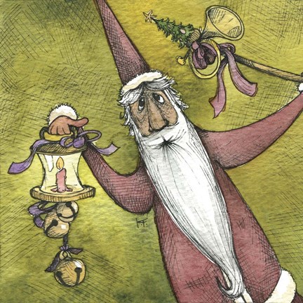 Framed Santa VII Print