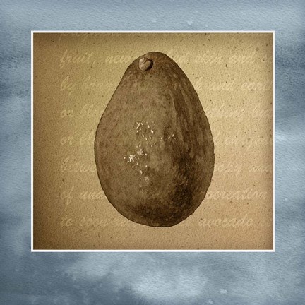 Framed Avocado in Three 01 Print
