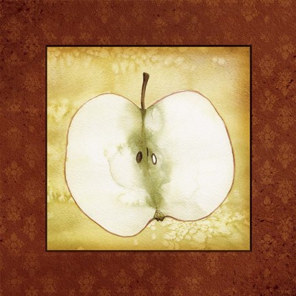 Framed Slice Apple Print