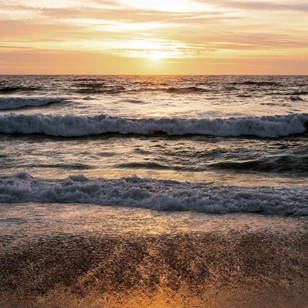 Framed North Beach Sunset 3 Print