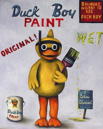 Framed Duck Boy 1 Print
