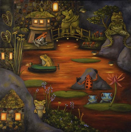 Framed Frogland #2. Print