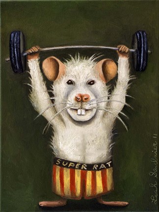 Framed Super Rat Print