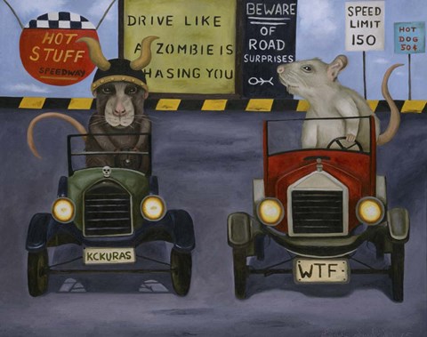 Framed Rat Race #4 Print