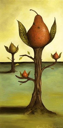 Framed Pear Tree 1 Print