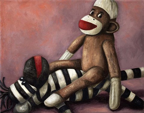 Framed Dirty Socks Playing Dirty Print