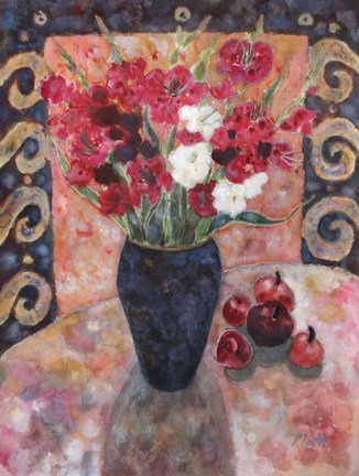 Framed Purple Gladioli Print