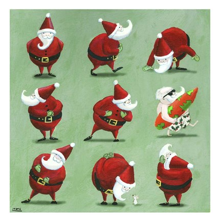 Framed Father Christmas Print