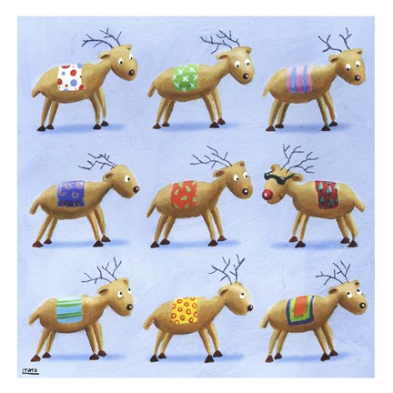 Framed Reindeer Print