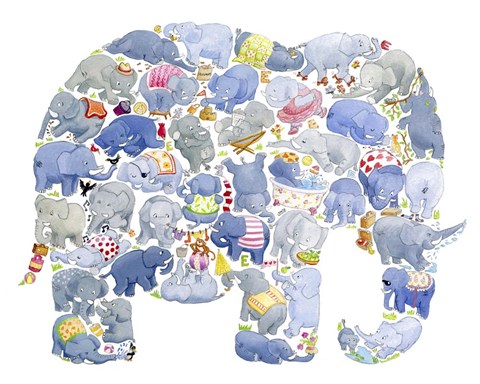 Framed Elephant Print