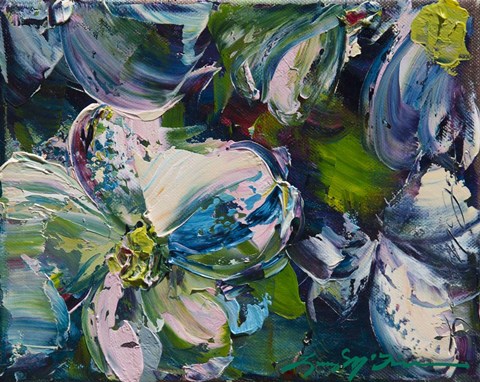 Framed Dogwood Impressions Print