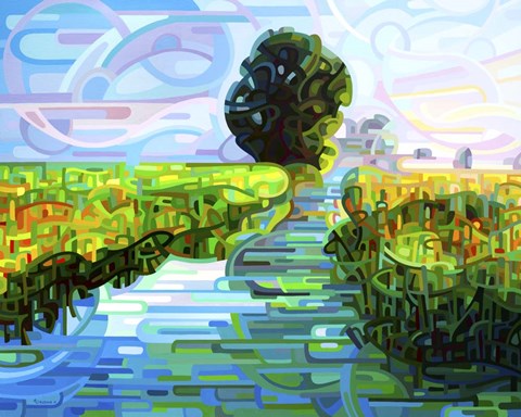 Framed Ebb And Flow Print