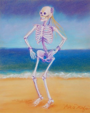 Framed Skelly Dancer II Print