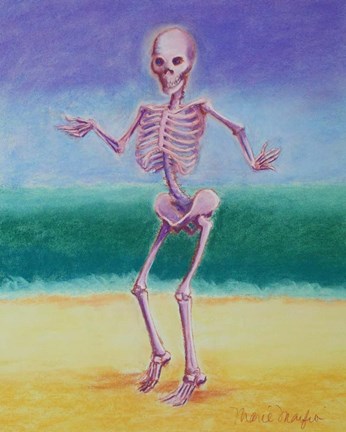 Framed Skelly Dancer V Print
