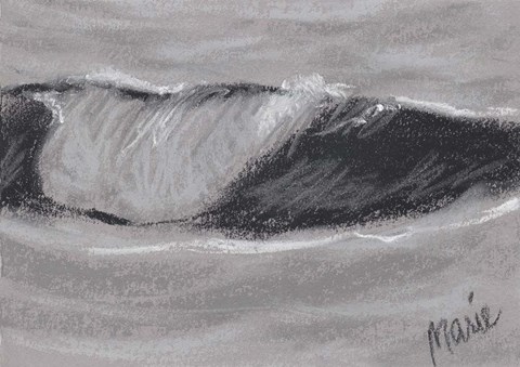 Framed Wave Portrait No. 54 Print