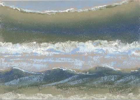 Framed Blue and Green Print