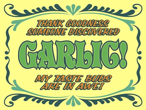 Framed Discover Garlic Print