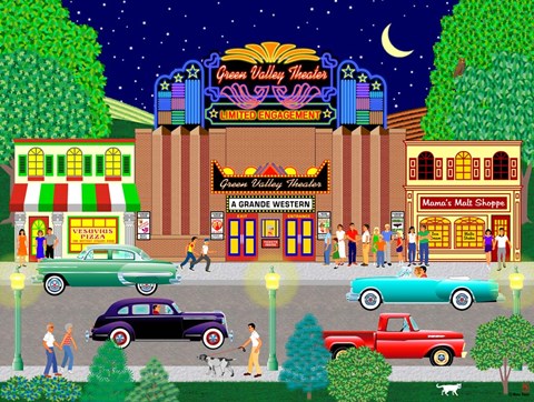 Framed Pizza Movie Malt 2 Print