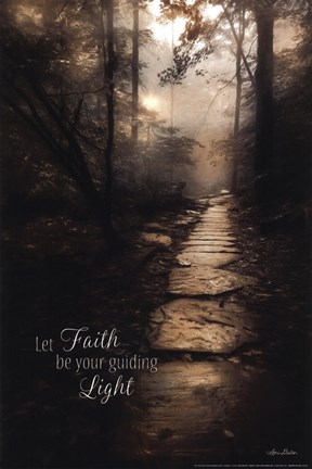 Framed Let Faith be Your Guiding Light Print