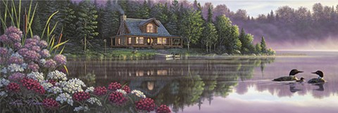 Framed Beside Still Waters Print