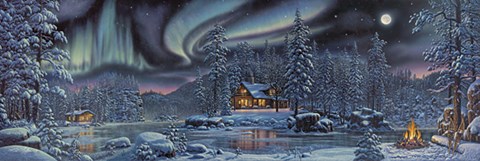 Framed Rivers of Light Trilogy II Print