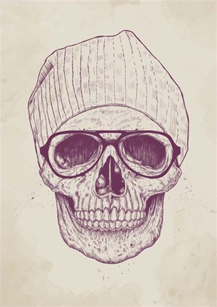 Framed Cool Skull Print
