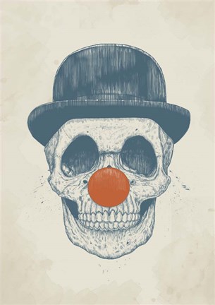 Framed Dead Clown Print