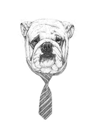 Framed Bulldog Print
