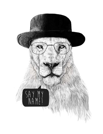 Framed Say My Name Print