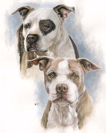 Framed Sparkle and Buster Print