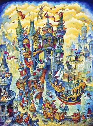 Framed Cats Royale Print