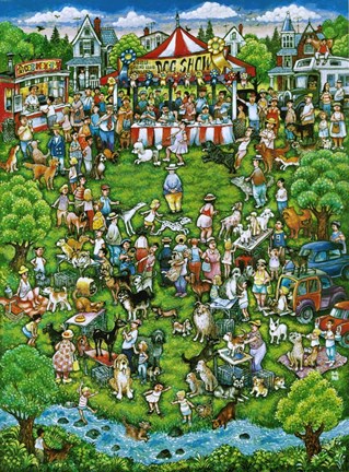 Framed Dog Show Print