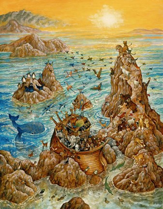 Framed Noah&#39;s Sun Day Print