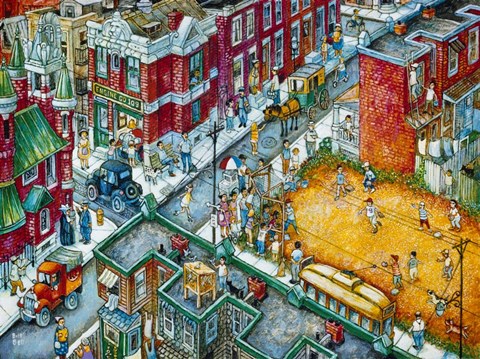 Framed Baseball Print