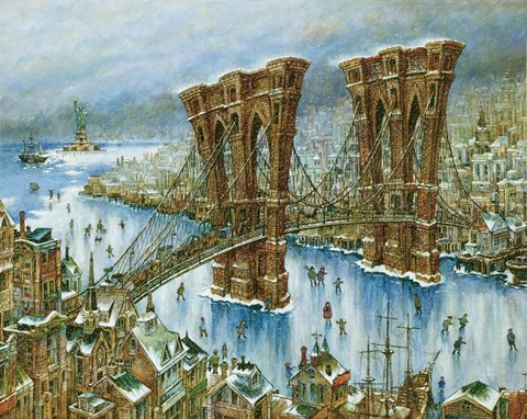 Framed Brooklyn Bridge Print