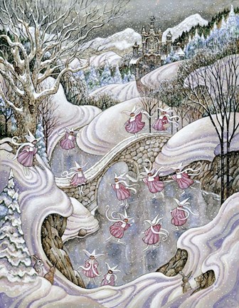 Framed Pink Ladies Print