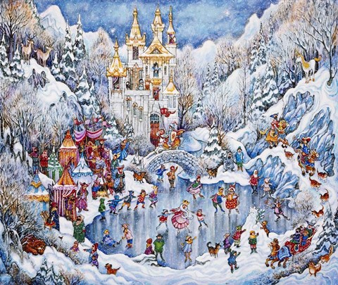 Framed Camelot Winter Print