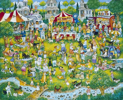 Framed Where&#39;s Woofo Print