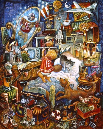 Framed Superboy Print