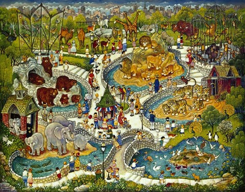 Framed At The Zoo Print