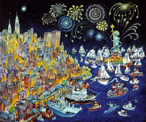 Framed Liberty NYC Print