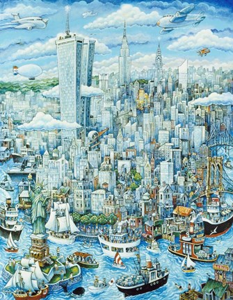 Framed New York, New York Print