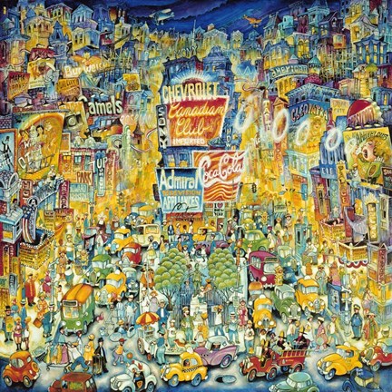 Framed New York Times Square Print