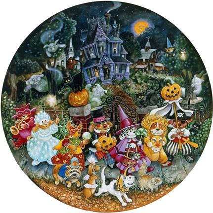 Framed Howl-O-Ween Dogs Print