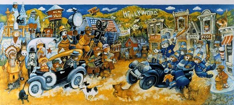 Framed Keystone Kops Print