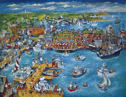 Framed Lobster House Print