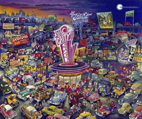 Framed Cool Cats Print