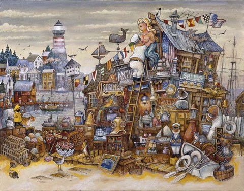 Framed Captain&#39;s Treasure Print