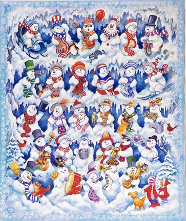 Framed Snowfolks Print